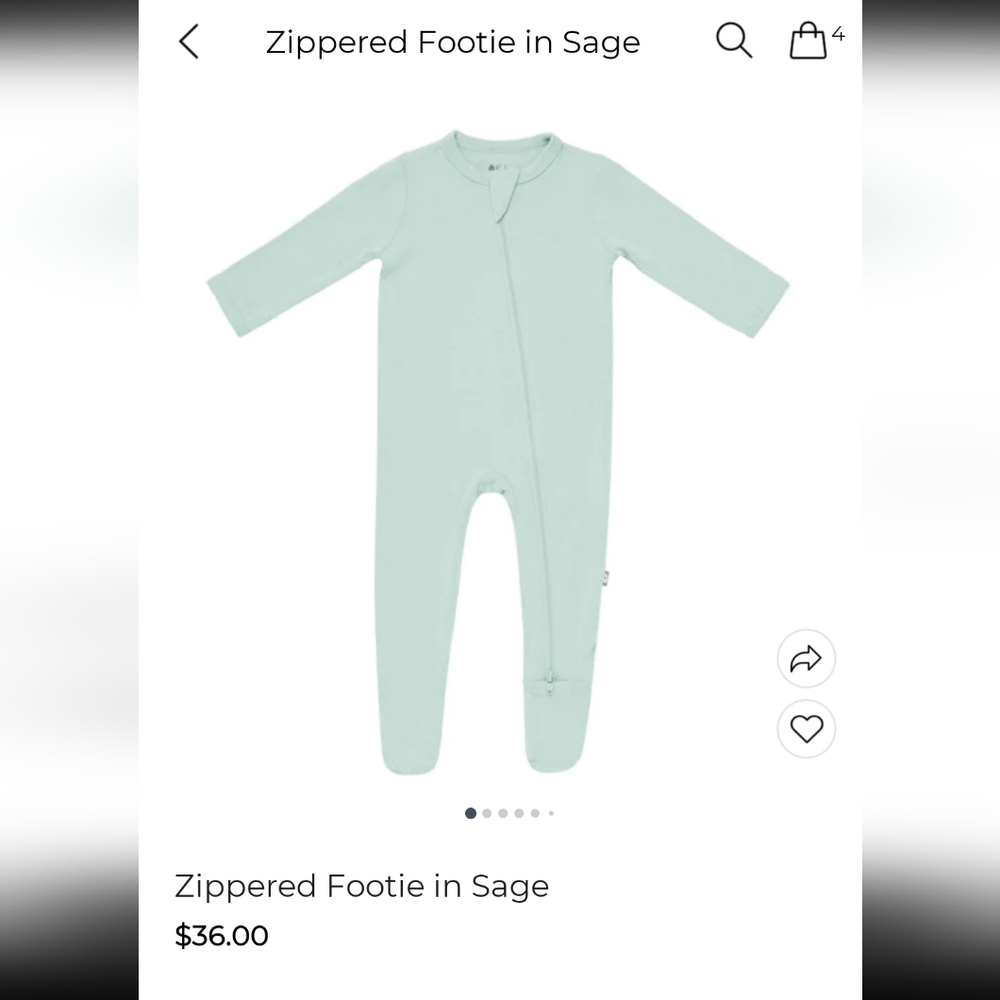Kyte Baby Footed onsie